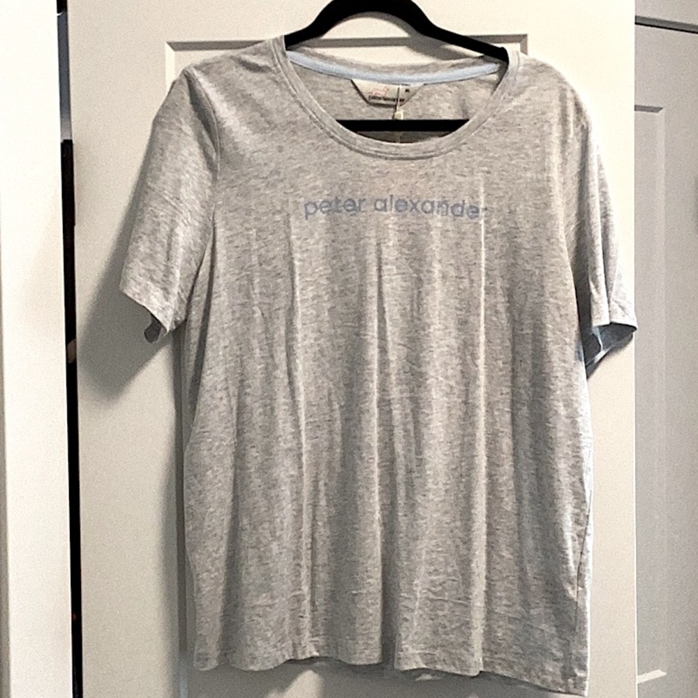 BNWT Peter Alexander Light Gray Tee Size XL